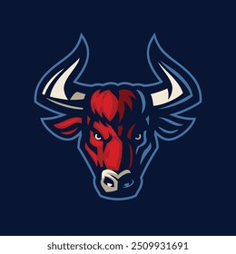 Bull Head Esport Logo Design Illustration