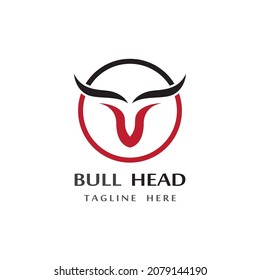 bull head horn logo and images