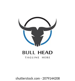 bull head horn logo and images