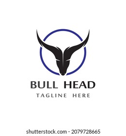 bull head horn vector images