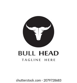 bull head horn vector images
