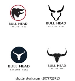 bull head horn vector images