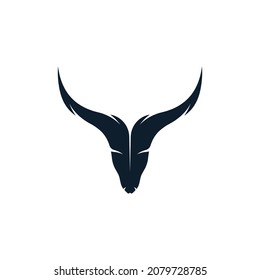 bull head horn vector images