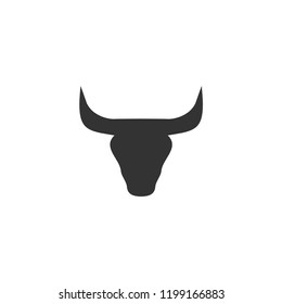 Bull Head. Icon Flat