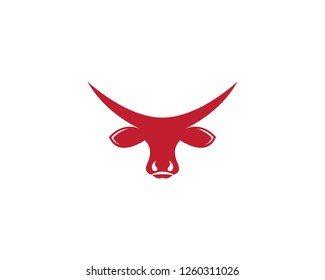 Bull head icon illustration