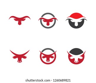 Bull head icon illustration