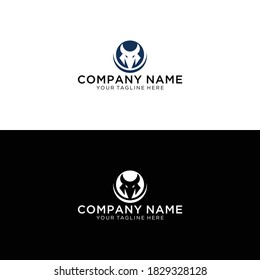 Bull head icon and symbol vector template on white background