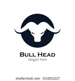 Bull head icon vector illustration