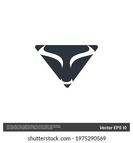 Bull head Icon Vector illustration simple design element