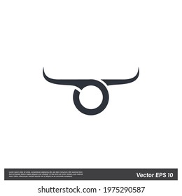 Bull head Icon Vector illustration simple design element