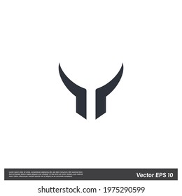 Bull head Icon Vector illustration simple design element