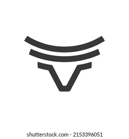 Bull Head logo, Cattle, Farm And E sport Icon