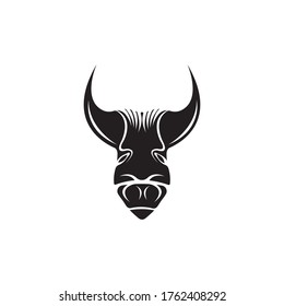 Bull head logo concept vector illustration
