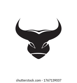 Bull head logo concept vector illustration
