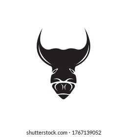 Bull head logo concept vector illustration
