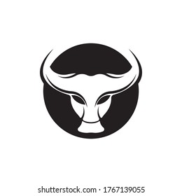 Bull head logo concept vector illustration
