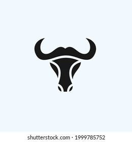 logotipo de toro abstracto. icono de búfalo