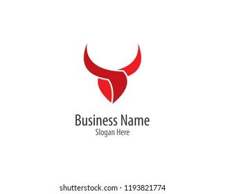 Bull head logo icon