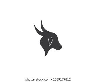 Bull head logo icon