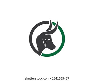 Bull head logo icon