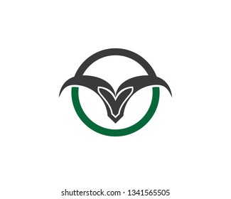 Bull head logo icon