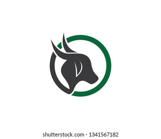 Bull head logo icon