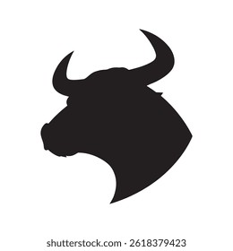 Bull Head logo icon. Bull Head Logo Design Vector Template