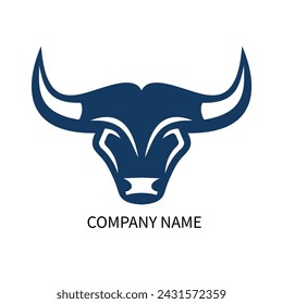 bull head logo, icon, sign and symbol 