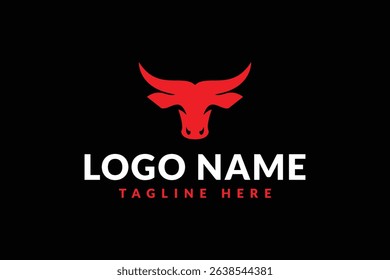 bull head logo icon vector illustration	