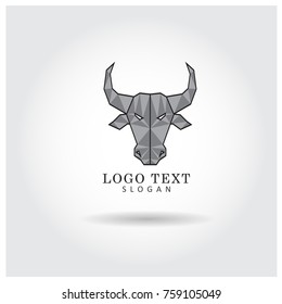 Bull Head Logo Icon Vector Template