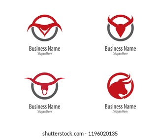 Bull head logo illustration