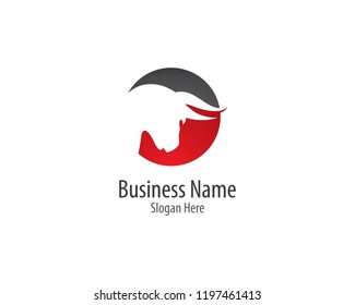 Bull head logo illustration