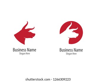 Bull head logo illustration