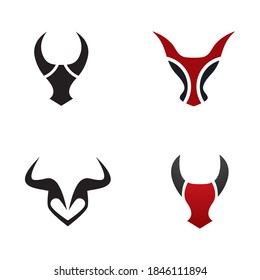 Bull head logo images illustration design