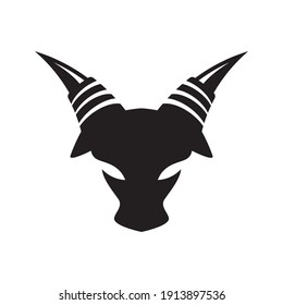 Bull head logo images illustration design