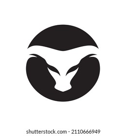 Bull head logo images illustration design