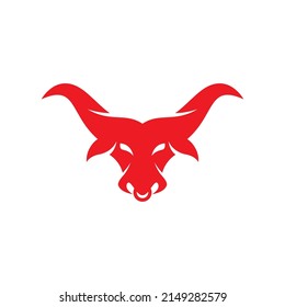 Bull head logo images illustration design