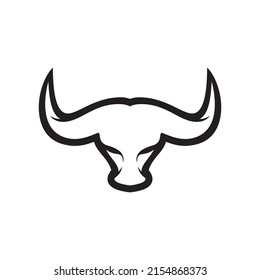 Bull head logo images illustration design