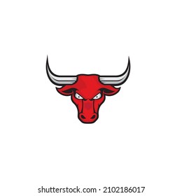 bull  head  logo  style  mascot  design  illustration  icon  symbol