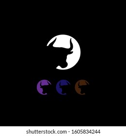 bull head logo. symbol design and icon