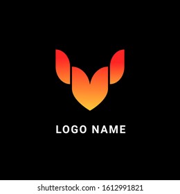 Bull head logo template. simple illustration icon vector