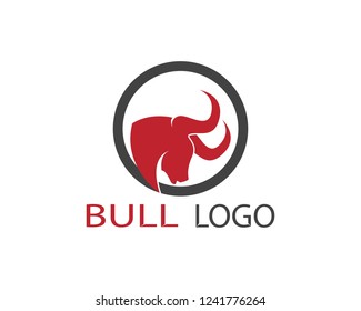 Bull head logo vector