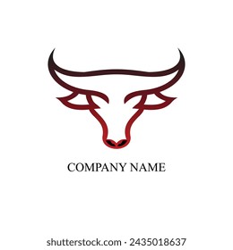 Bull Head Logo Vektor Grafikdesign