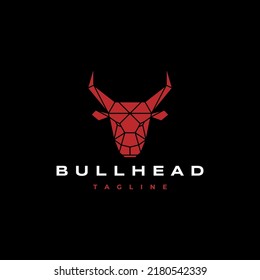 Bull head logo vector icon design template