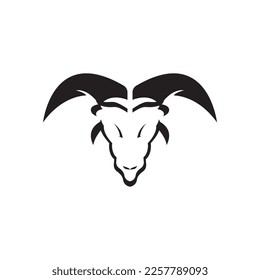 Bull head logo vector icon illustration design