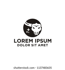bull head logo vector illustration
