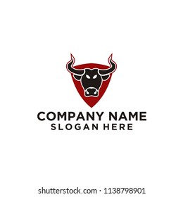 bull head logo vector illustration