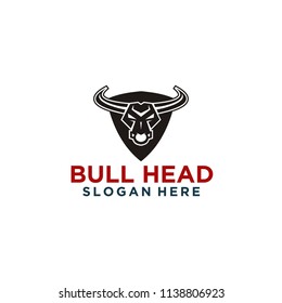 bull head logo vector illustration