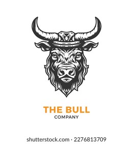 Vektor-Vektorgrafik mit dem Logo "Bull Head"