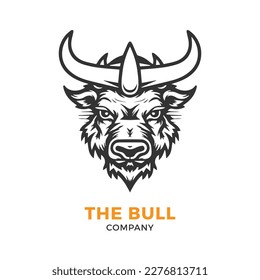 Bull head logo Vector Illustration